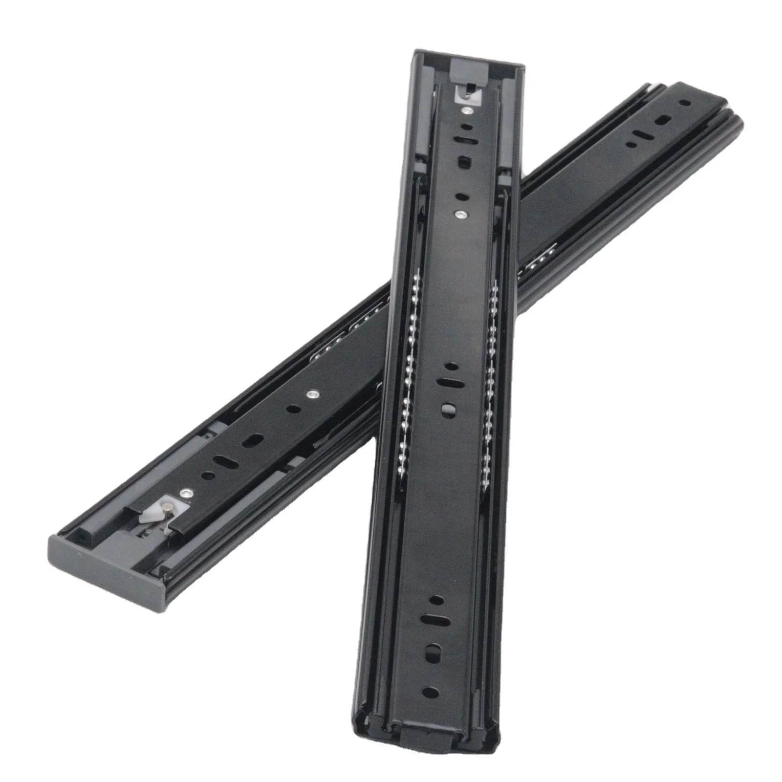 New Style Telescopic Slide Rebounder Full Extension Channel Rails Ball Bearing Cabinet Drawer Slides