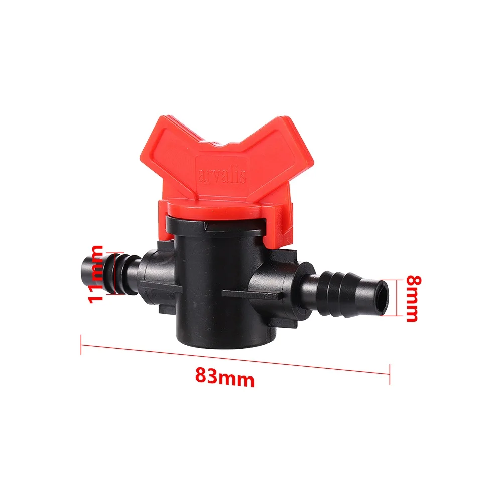 8 mm Hose Valve Connector Drip Irrigation Fittings