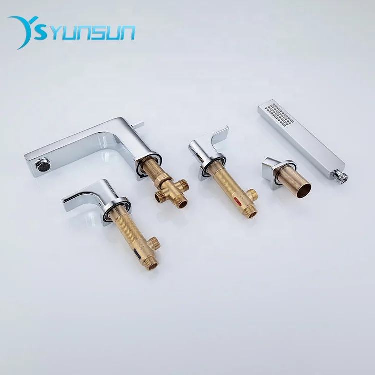 Wholesale Bathroom 4-8 inch Bathtub Faucet Two Handles Lavatory Mixer Tap