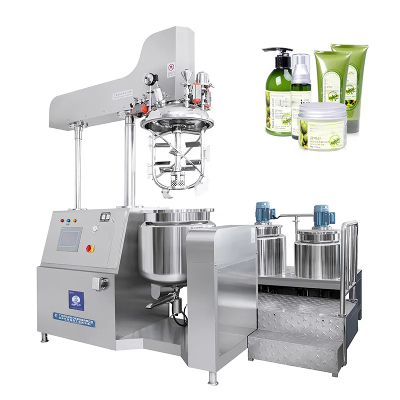 100 300L 500 Industrial Lab Cosmetic Vacuum Homogenizer Emulsifier Mixer Machine