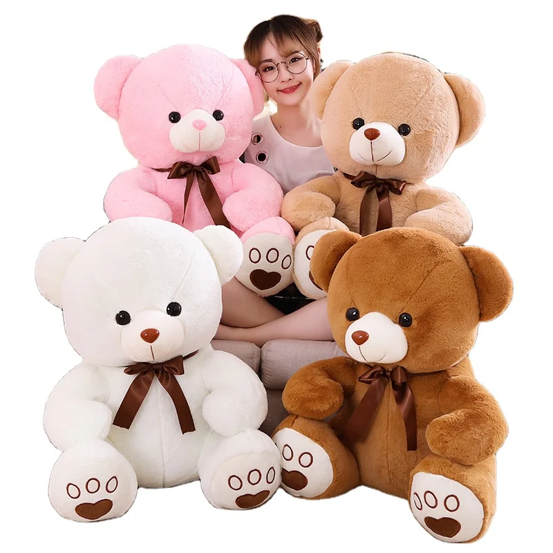 Teddy Bear Plush Toy Doll Children Unisex Valentines Teddy Bears Wholesale Teddy Bear Big Size Accept Custom Designs PP Cotton