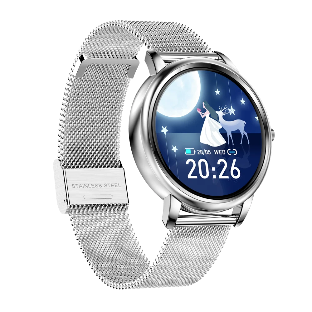 Customized Logo Men Women Smartwatch Sport Android IOS Smart Watch Round Screen Mobile Phone