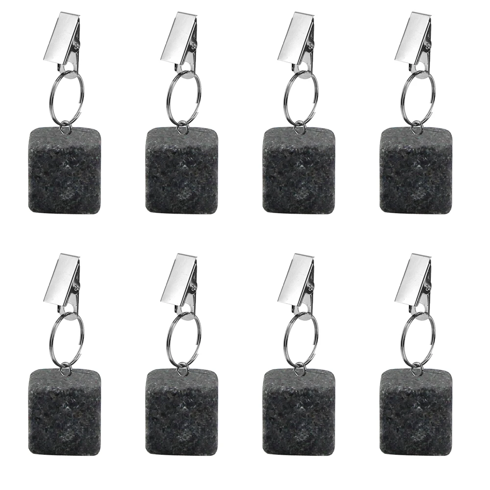 Stone factory 8 Pieces Picnic Decorative Clips Clamp Hanging Tablecloth pendant tablecloth dinning table weight hangers