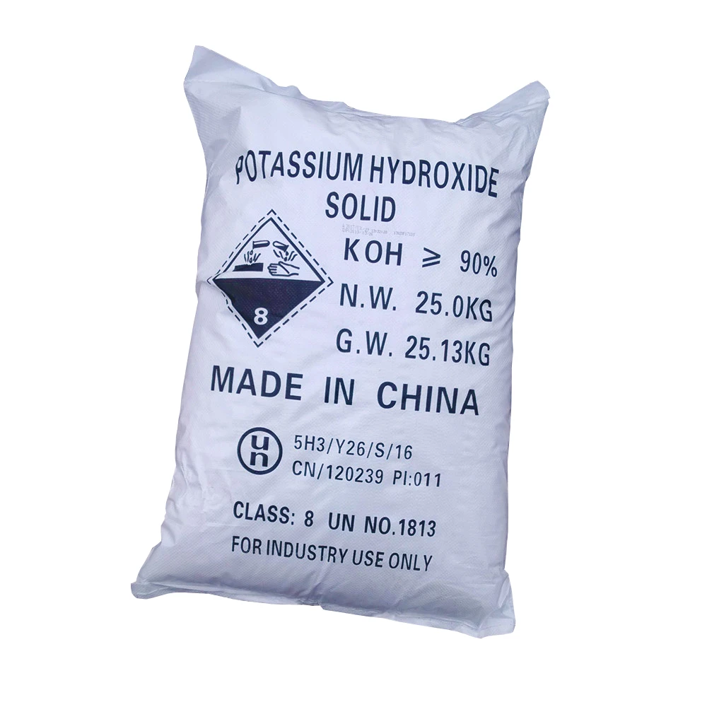 90% Potassium Hydroxide Caustic Potash KOH CAS No 1310-58-3
