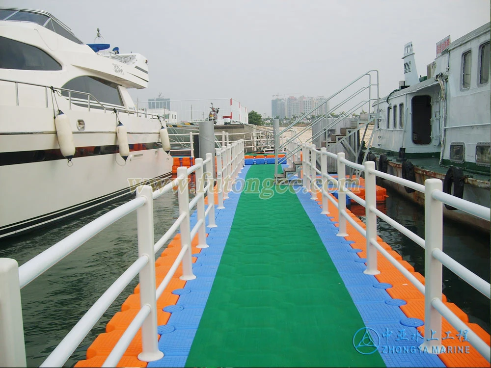 plastic floating bridge modular floating pontoon bridge cubes for dock HDPE