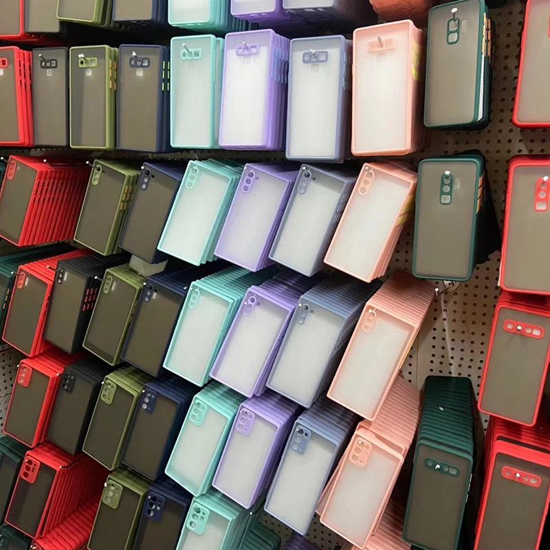 
For Samsung Case, Translucent Frosted Matte Mobile Cell Phone Case for Samsung A51 A71 A50 A52 A32 S20 S21 Ultra Cell Phone Case 