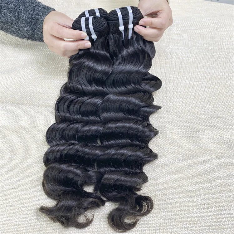Brazilian Loose Deep Wave 100% Raw Vigin Human Hair Straight Bundles 10A Unprocessed Virgin Hair Weave Hair Human Bundles