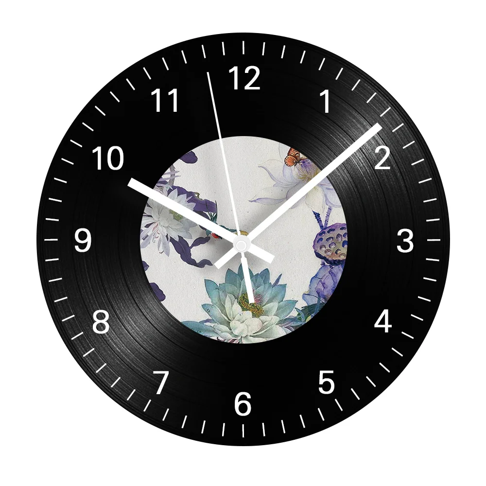 Preciser Non Ticking Slient Sweep Movement Interesting Design CD Wall Clock