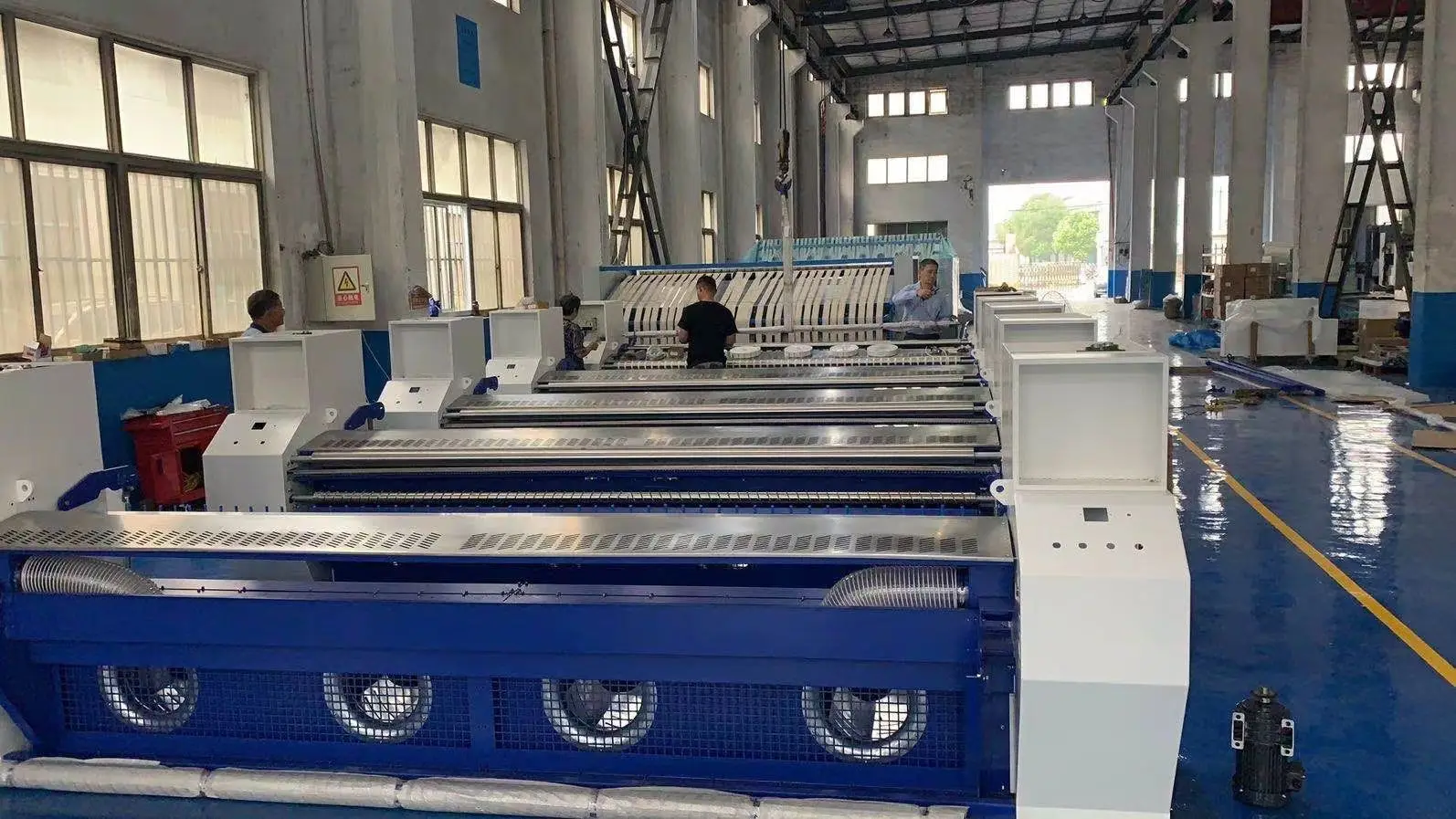HOOP Sheet Ironer for Linen Sheets laundry finishing Folder bed sheet feeder machine automatic shirt ironing garments auto3300mm