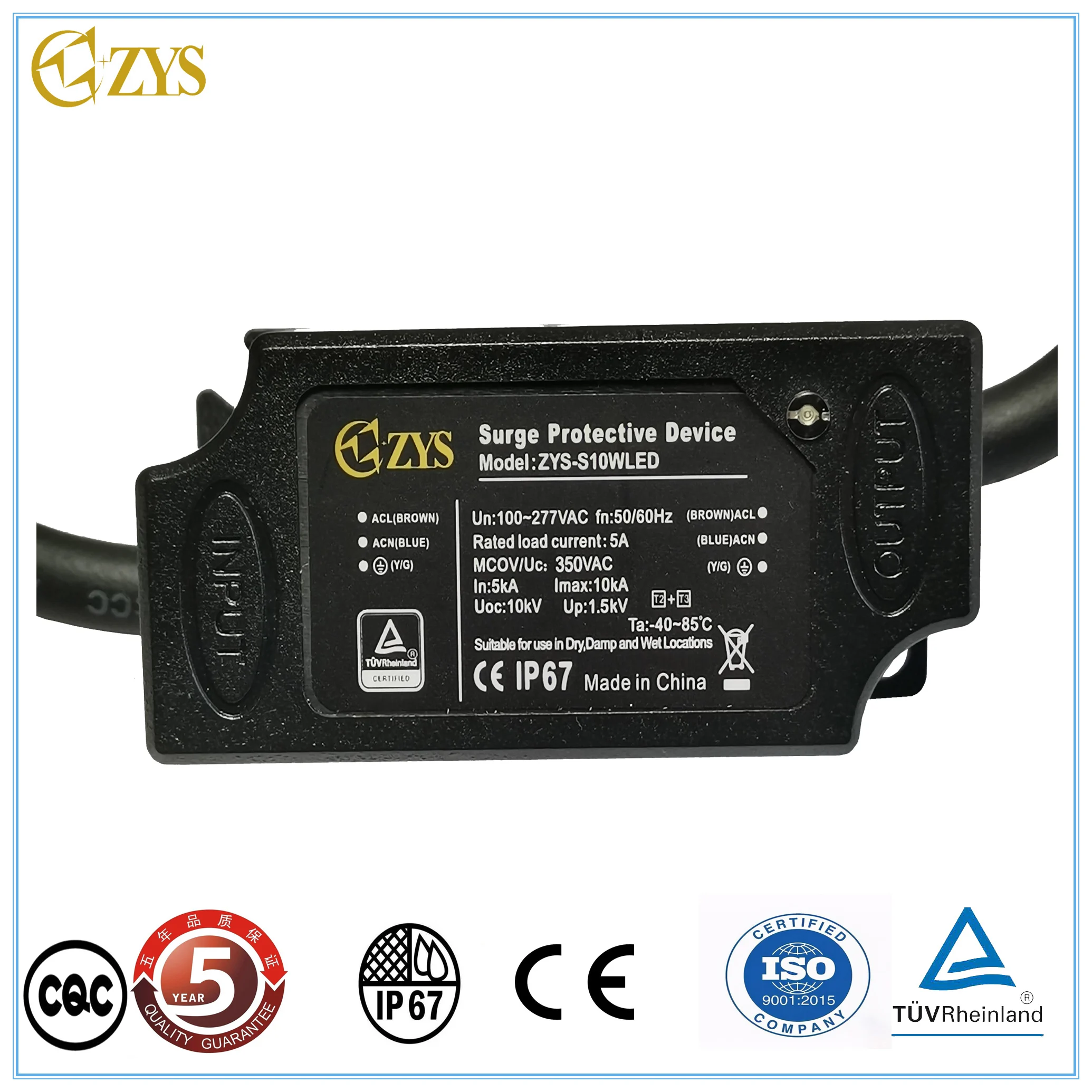 Горячая Распродажа IP67 10KA Защита от перенапряжения тока Imax SPD 10KA 10KV AC защита от перенапряжения