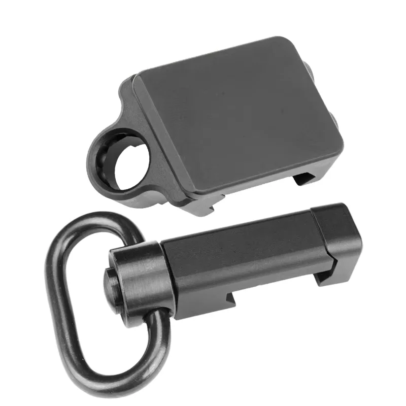 Factory wholesale steel heavy phosphate coated safety  360 rotation QD sling swivels for offset mounts adapter