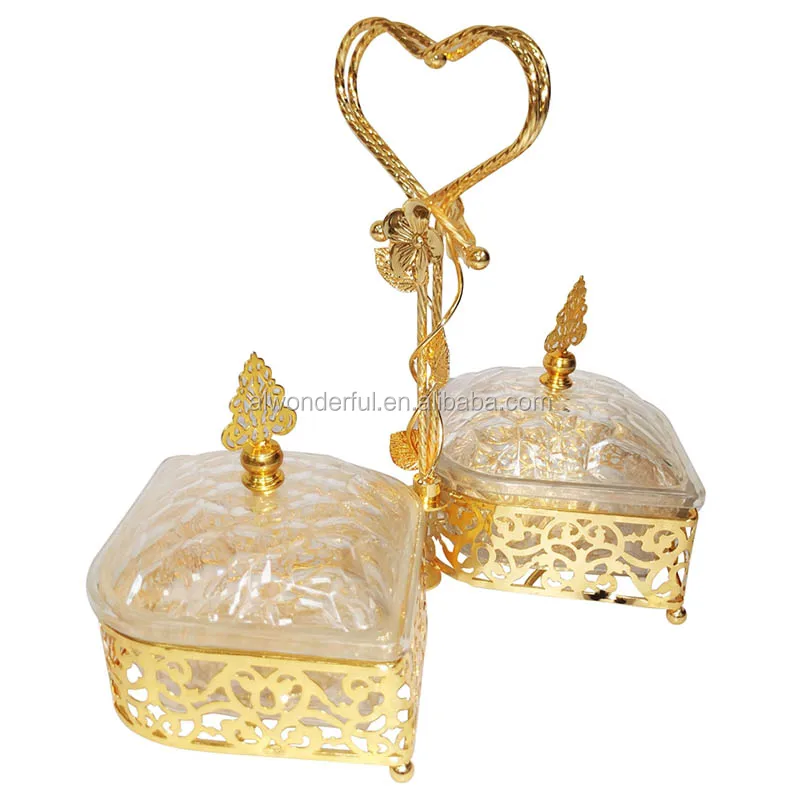 Новинка 2020, металлическая тарелка для фруктов с акриловой баночкой