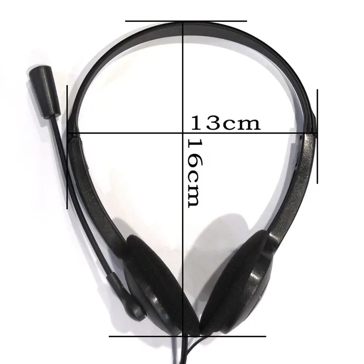 Cheap Practical Wired Stereo Headphone with Microphone Great Useful for Voip Operator