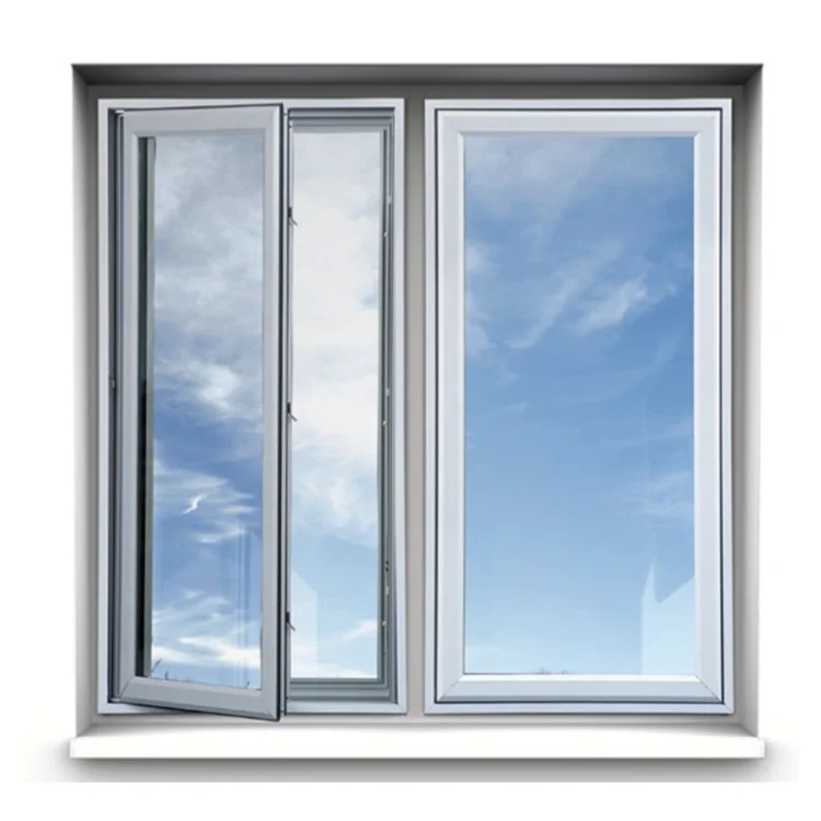 Алюминиевые Лоу окна с двойным стеклом во французском стиле для продажи