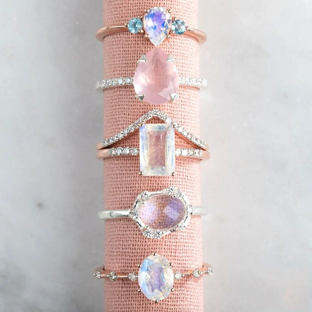 YRW50264   925 blue zircon topaz ring custom 925 sterling silver natural blue topaz rings custom ring