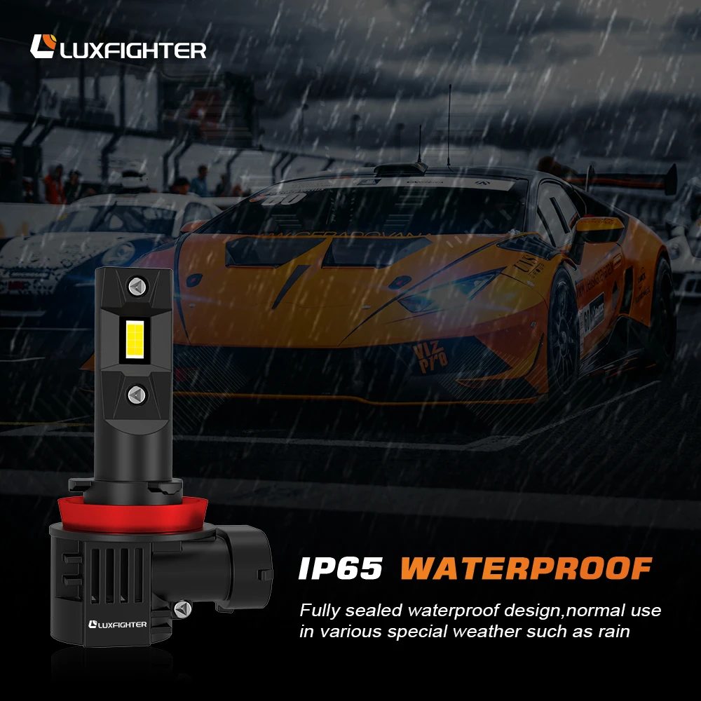 LUXFIGHTER Super High Bright Car Light Bulb Auto Headlight Accessories Lamp H7 Luces Led H11 Focos Led H4 Faros Led