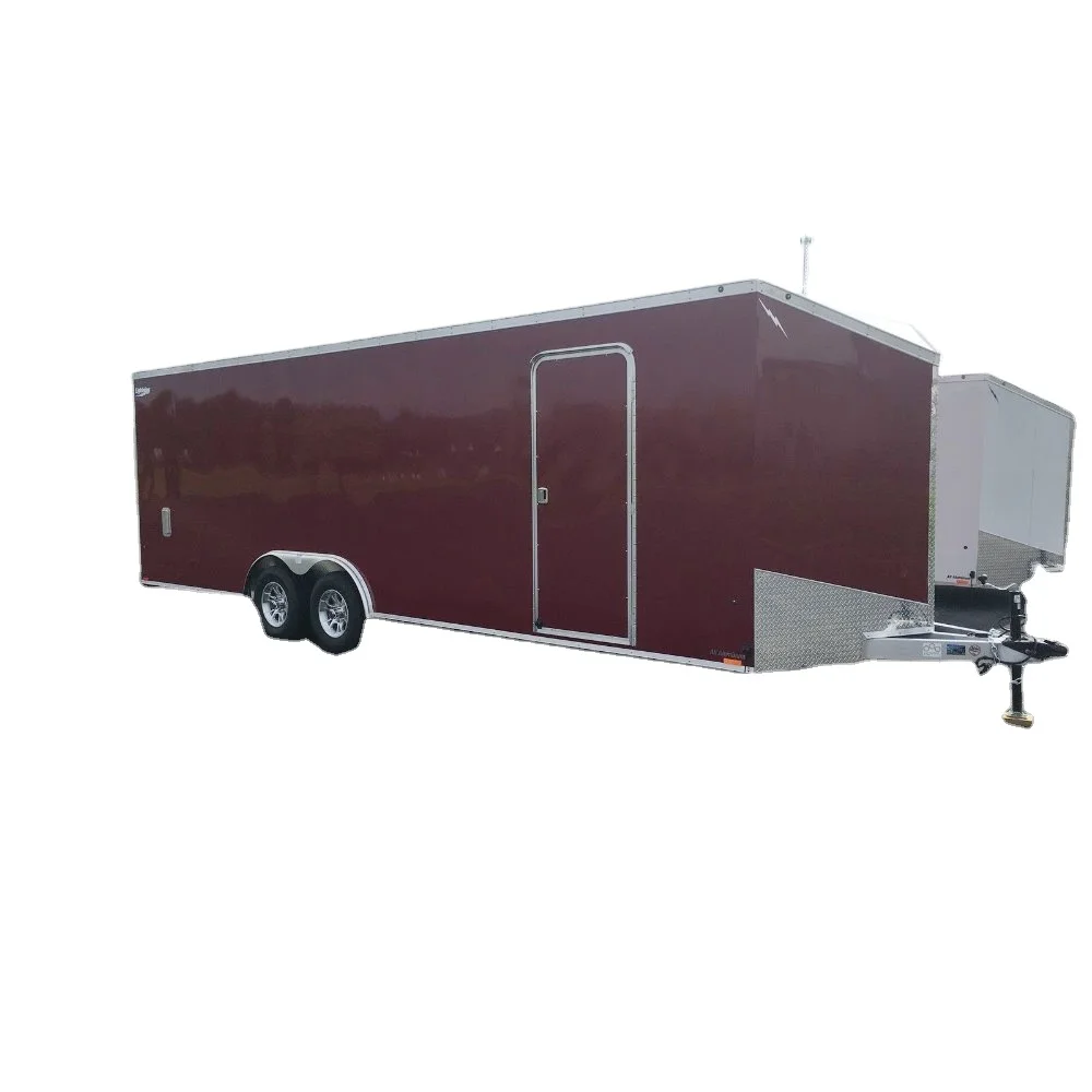 6 X 12 V NOSE ENCLOSED MOTORCYCLE BIKE CARGO TRAILER HARLEY COLOR