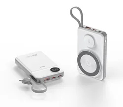 2023 latest product S20 built-in magnetic suction comes with a line charging treasure 20000mah with digital display