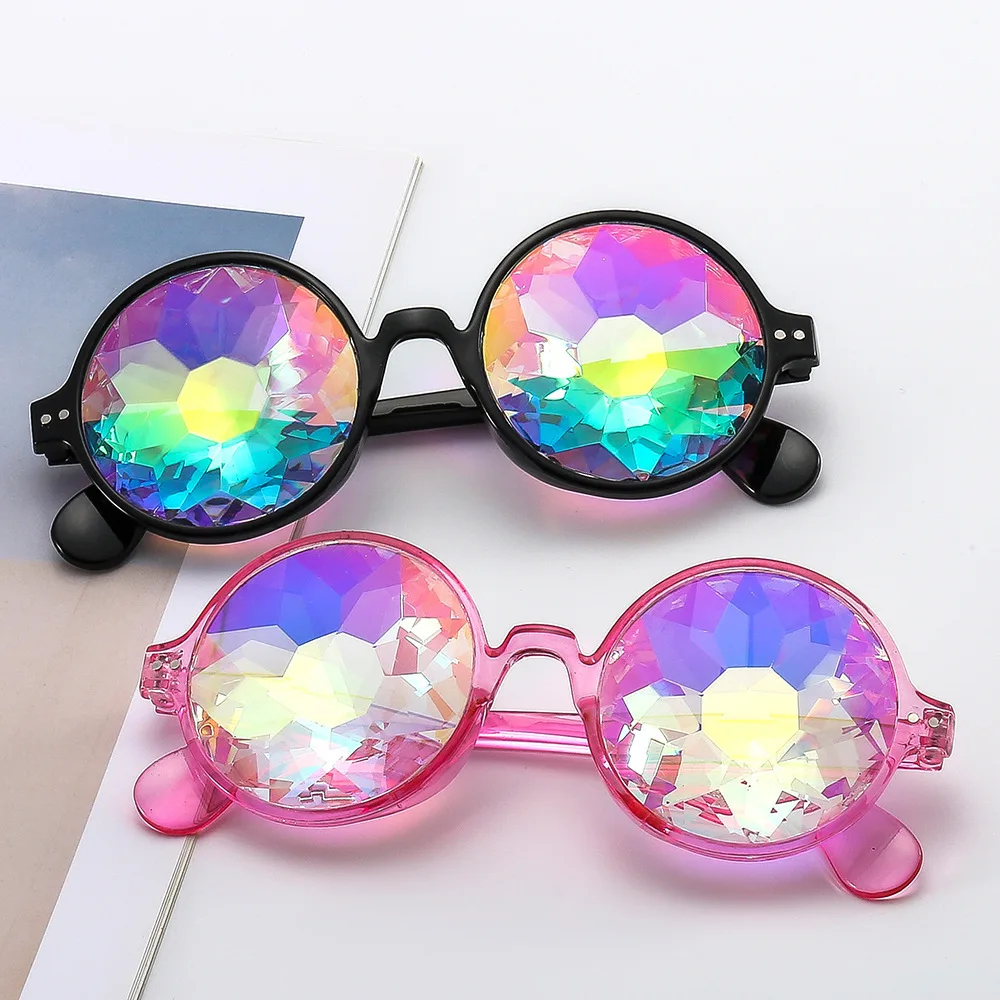 Disco Mosaic Ball Sunglasses Kaleidoscope Glasses Party Eyeglasses lentes de sol