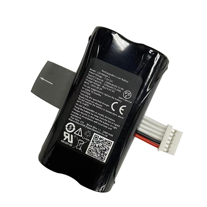 18650 Lithium-ion Battery 7.2V 3350mAh Replacement for Ingenico DX8000 LD18650K LD18650K-`