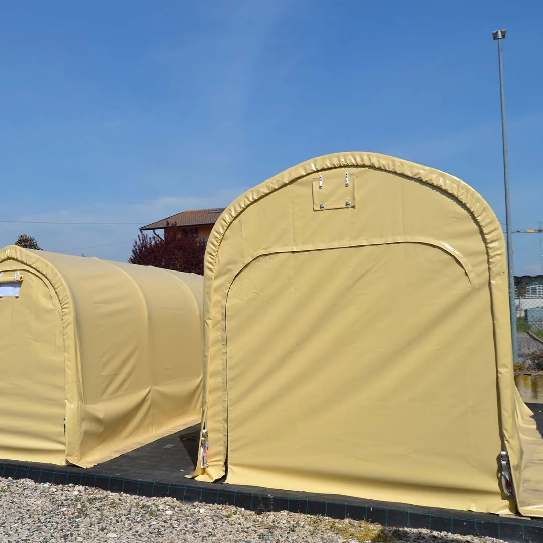 High Quality Sports PVC Storage Tent Strong Steel Frame Waterproof Fabric Wheat Tent Shelter Control Shed Outdoor Use Sale