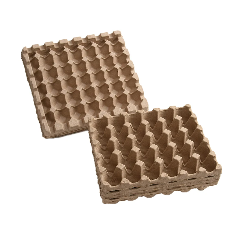 Recycled 10 30 Holes Colored Paper Egg Tray Pulp Packing Box For Chicken Egg