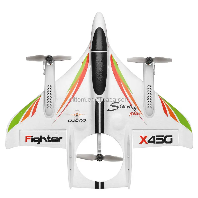 WL X450 6CH RC Stunt Airplane Model Brushless High Speed Glider 3D 6G MultiRotor Fighter