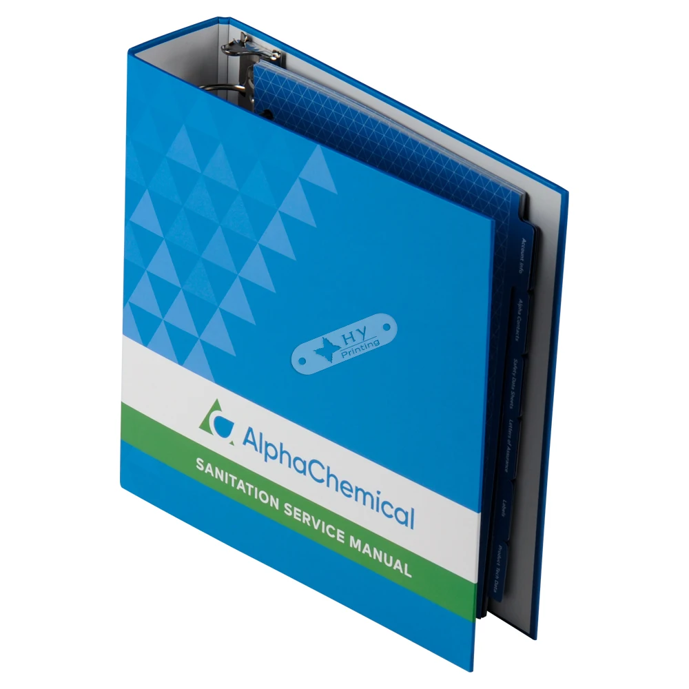 Custom printing A4 office stationery hardcover binder file folder