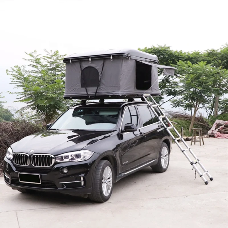 4WD Overlanding Camping Truck Roof Rack Tent Canvas 2 Person Hard Shell Roof Top Tent For Sale