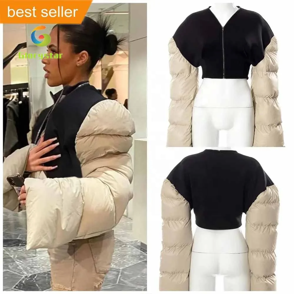 2023 New Arrivals Hot Sale Down Coat Woman Slim Waist Warm Ladies Winter Jacket Extra Long Flare Sleeve Womens Bubble Coat