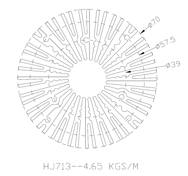 Black anodized custom aluminum heatsink round LED heatsink 70*40mm