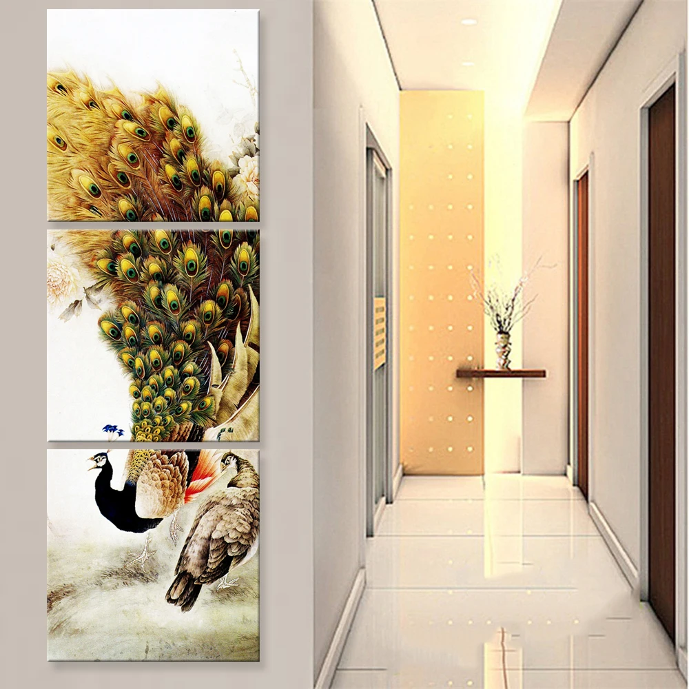 Wall Decor Peacock Art Modern Print Prints Home Contemporary Oil Paintings Animal Poster Printing Canvas Painting