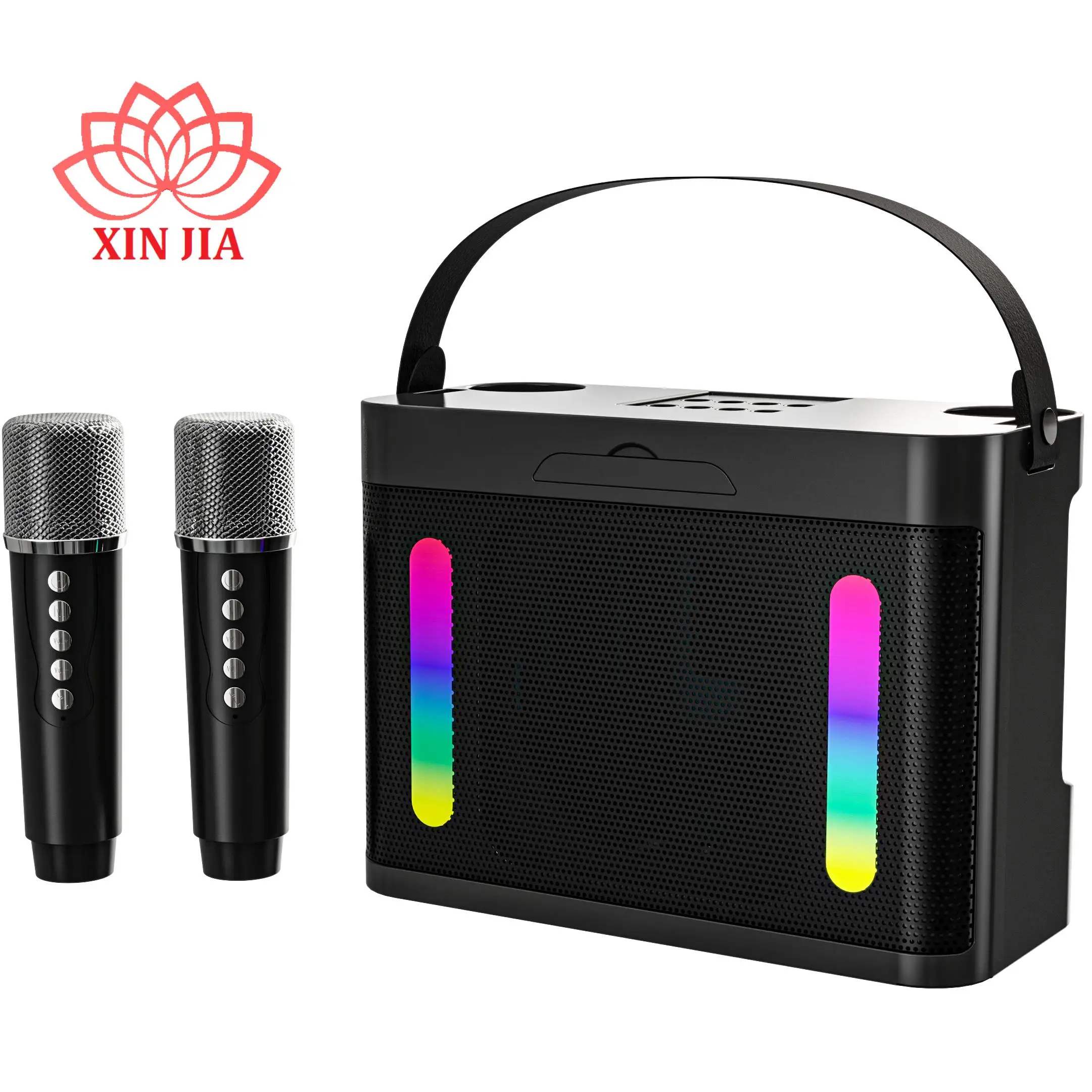 Kids Karaoke Wireless Speaker for Girls Portable Bluetooth Speaker with Microphones Karaoke Machine for Kids Adults