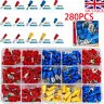 280pcs Assorted Spade Insulated Crimp Connectors Electrical Wire Terminals Kit with Plier