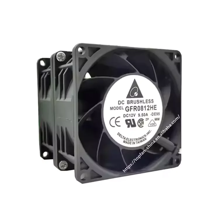 Delta оригинальный 8056 80 мм x 56 108-GFB0812ES-E 4U вентилятор сервера 8 см 136CFM 16300 об/мин ABB инвертор осевой охлаждения