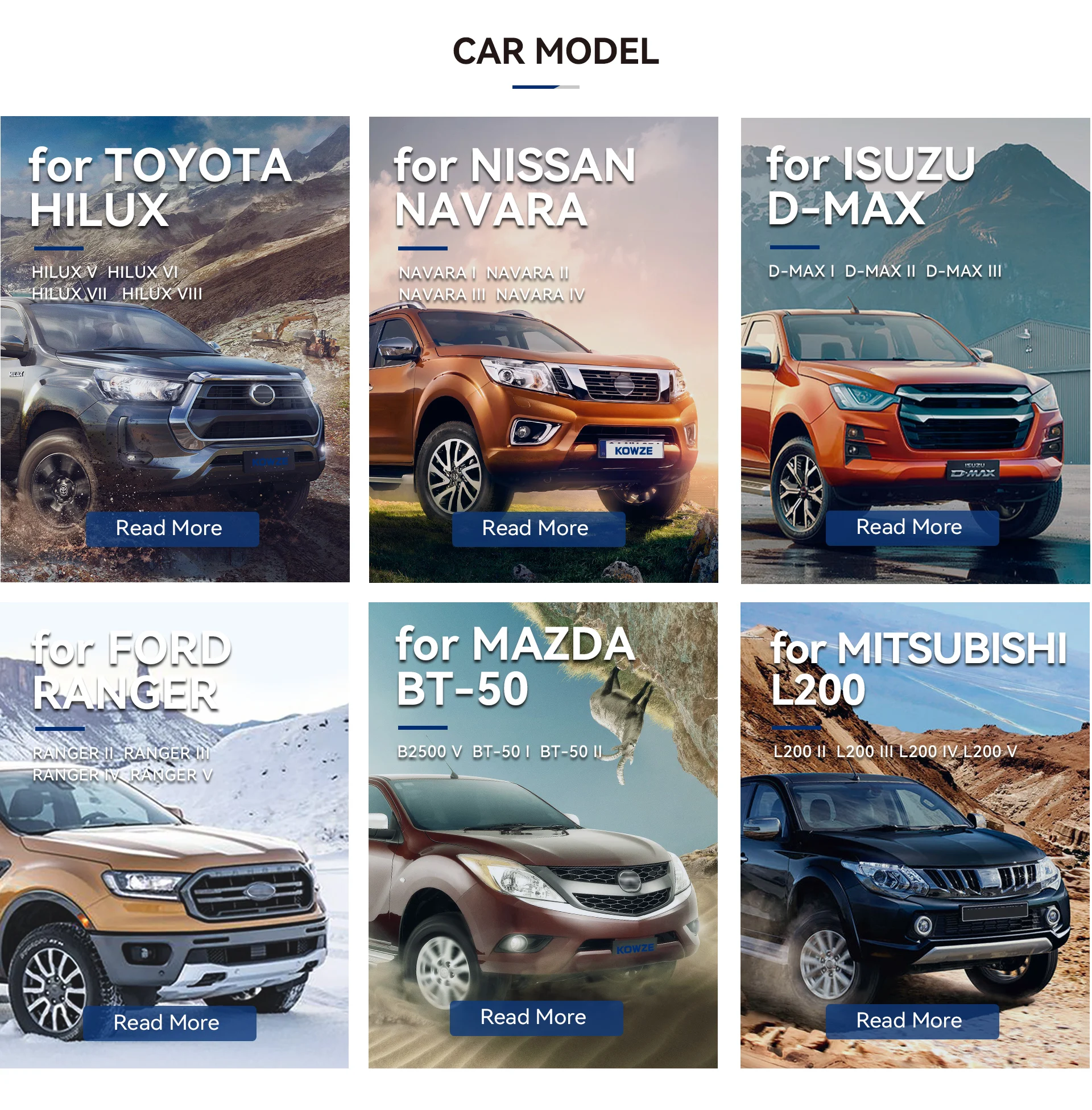 Kowze Auto Spare Part 4x4 Off Road Tail Light Suspension Electric Bumper Headlight for Chevrolet Silverado 1500 Parts