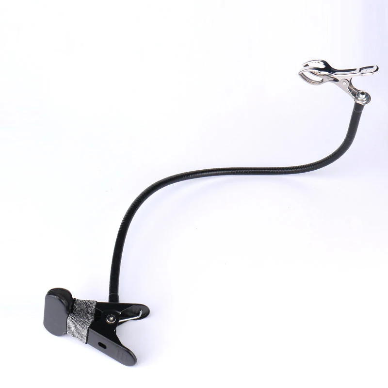Hot selling cheap price lazy metal phone holder  high quality gooseneck tube with clamps car mount