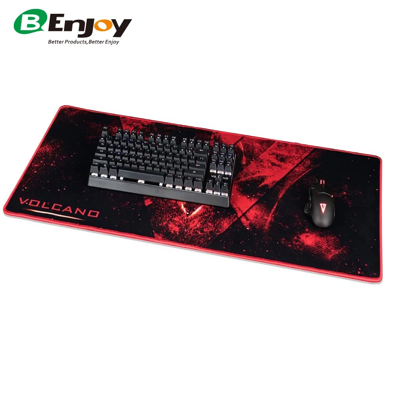 Good Quality  Eco-Friendly Rubber Black Keyboard Mouse Mat XXL Gaming Mousepad
