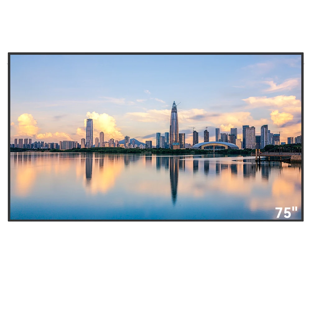 VISIGN 4K UHD рекламный плеер 65 75 86 98 дюймов VESA настенное крепление Ультра узкая рамка большое соотношение android сенсорный ЖК-видео стена