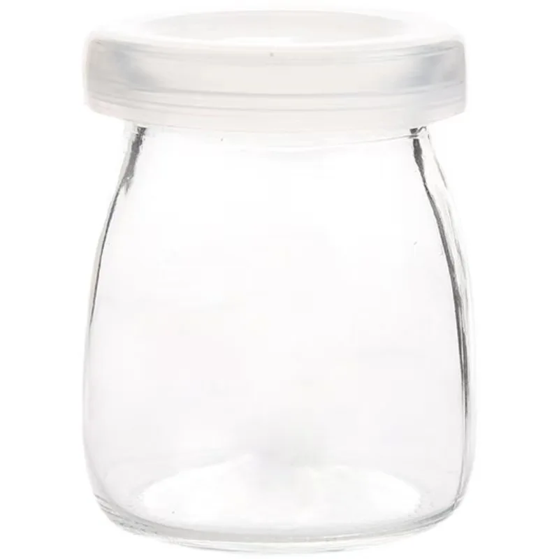 100ml 150ml 200ml glass pudding cup Wholesale 6oz Empty Food Storage Milk Pudding Bottle Glass Yogurt Jars