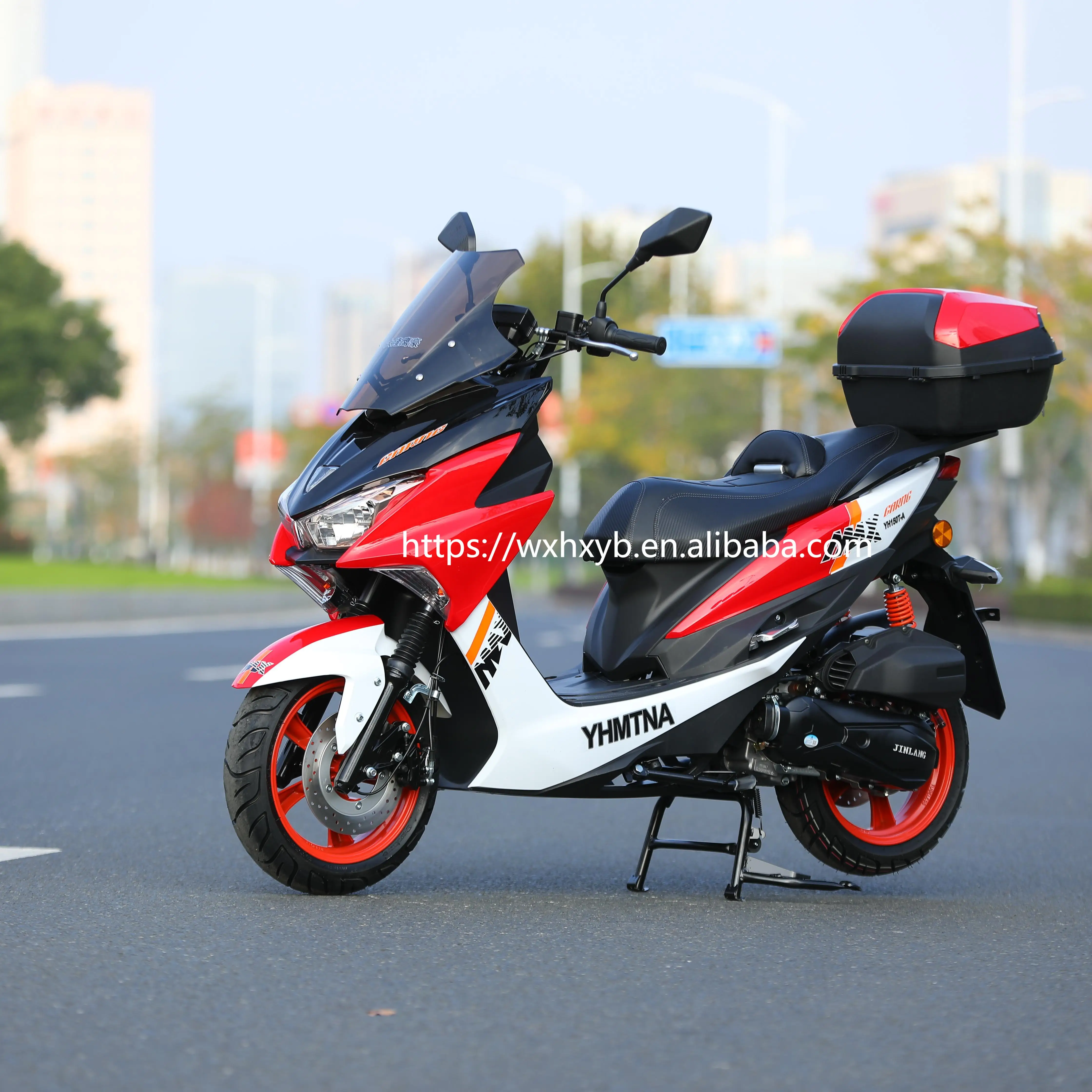 Hot Sale Matador 50cc 125cc Gas Scooter EFI System 4 Stroke Engine Plastic Manual Scooter Disc Brake Gasoline Motorcycle Riding