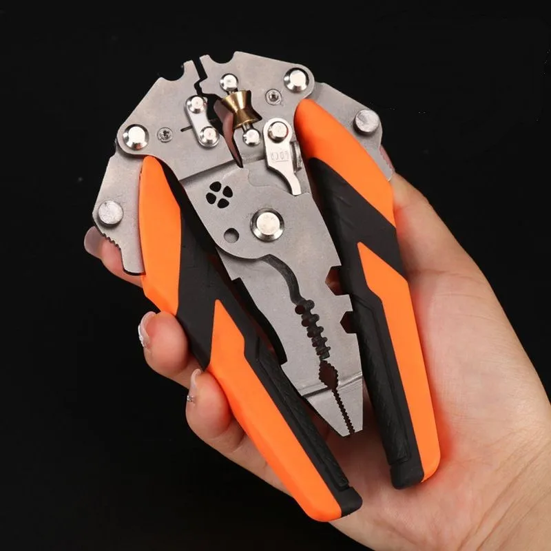 Foldable cable crimping tool 12in1 wire cutting machine wire stripping pliers crimping pliers wire stripper