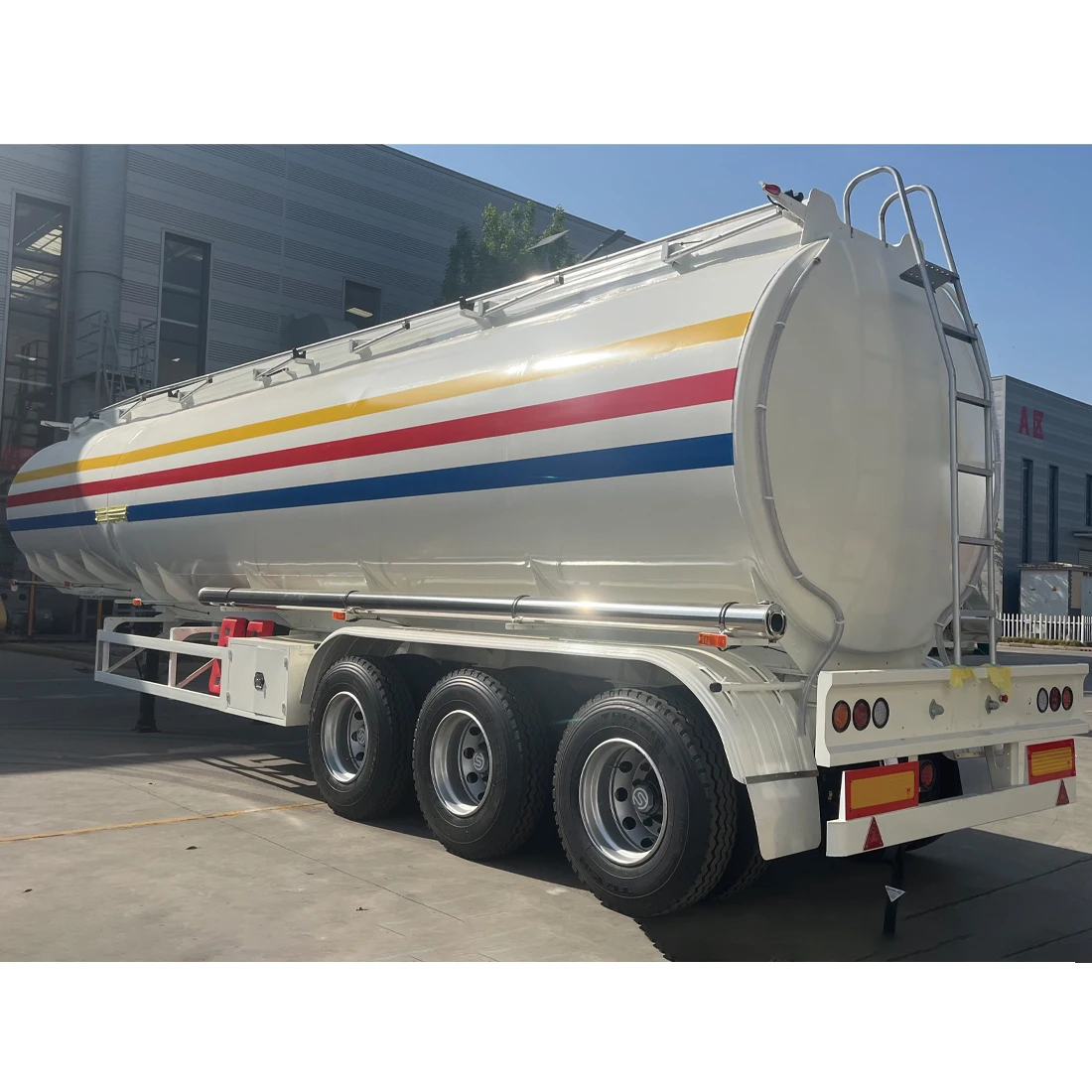 Aluminum Alloy Fuel Oil Tanker Trailer 3 Axle 6 Compartment Diesel Gasoline Tank Trailer