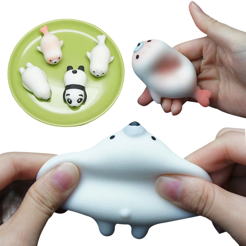Mini Soft Squeeze Toy Funny Novelty Squishy Animals Squeeze Toys Tricky Gifts Stress Relief Ball Toys