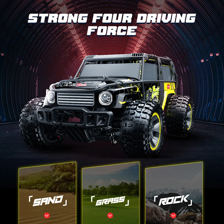 203E Waterproof 4x4 2.4Ghz 1:10 Off Road rc cars for adults with high speed 60km/h  Brushless rc car 1/10