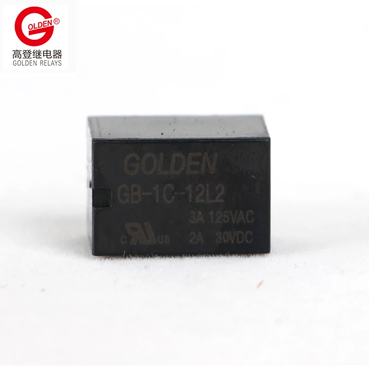 Golden Relay GB-1C-12L 3A/1A 30VDC Mini Relay 5 pins with coil voltage 12VDC SPDT