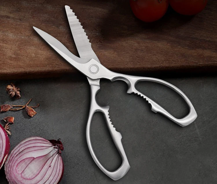 8 inch Easy Cleaning Poultry Shear Multipurpose Stainless Steel Sharp Kitchen Scissors