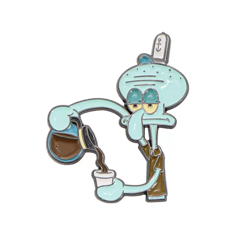 High Quality Manufacturer Wholesale Custom Logo Badge Pins Personalised Cute Cartoon Enamel Badge Baking Lacquer Craftsmanship