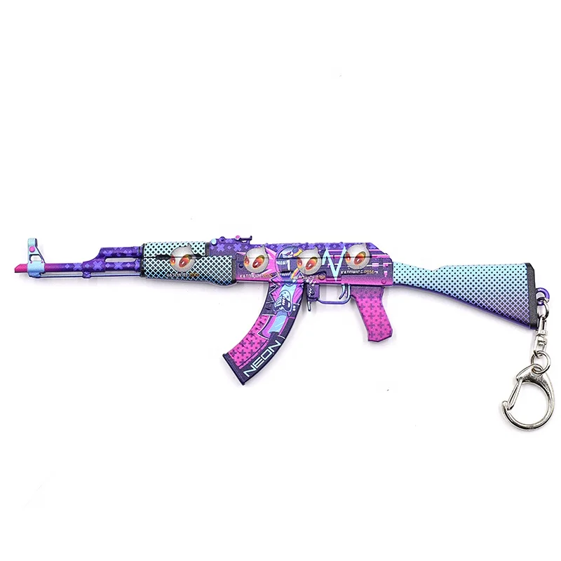 Популярная игра для стрельбы CSS AK47 брелок ключей металлический подвеска роскошное украшение подарок съемный держатель картриджа
