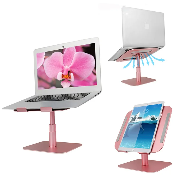 Aluminum Height Adjustable Foldable Notebook Stand Riser Holder Computer Laptop Stand Soporte Para Laptop Cooling Pad Cooler